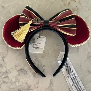 DISNEY TOWER OF TERROR VELVET MICKEY EARS! NWT! LOUNGEFLY! 👻❤️💕🎶